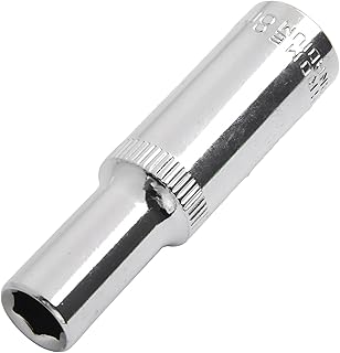 3/8 Inch Deep Hex Socket Adapter for Ratchet Tools High Chrome Plated Socket Wrench Head for Use(19mm)