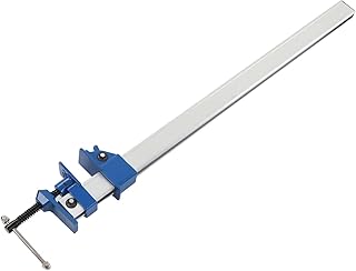 Pssopp 24 Inch Aluminum Alloy F Clamp, 520mm Effective Woodworking Bar Clamp Set with Steel Load Limit for DIY Projects Replacement for Carpenters Metalworkers