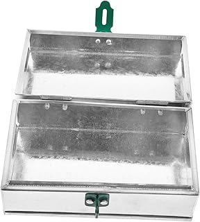 Kisangel Lockable Hard Shell Tool Case Metal Toolbox Portable Storage Organizer Box for Household and Mechanics with Wear-resistant Convenient Carrying and Secure Closure