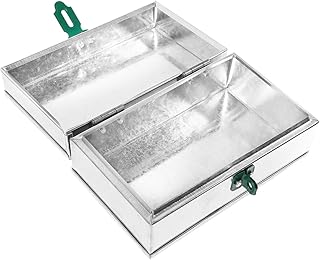 Lockable Iron Metal Tool Box Organizer Storage Chest Multifunctional Hardware Storage Container for Gardening Workshop Garage Featuring Reliable Closure and Spacious Capacity