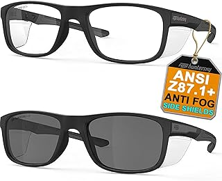 TR90NZZ Safety Glasses with Side Shield Small Size Women Men ANSI Z87 Anti Fog Scratch Resistant Lab Pickleball