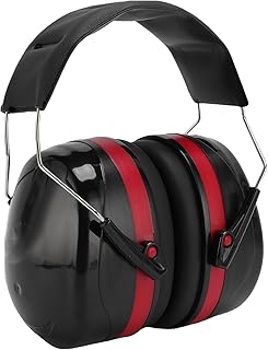 Walfront Sound Proof Earmuff, Lightweight Noise Reduction Ear Muff with 27dB NRR, Adjustable Ear Protection for Construction and Lawn Maintenance