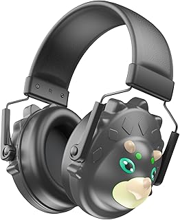 Noise Cancelling Headphones for Kids, Ear Muffs for Noise Reduction with Dinosaur Shaped, Ear Protection Earmuffs