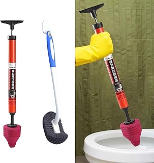 High Pressure Toilet Plunger, Air Plunger for Toilet, Toilet Snakes for Unclogging, Plumbing Snake for Toilet, Toilet Unclogger Tool for Bathroom
