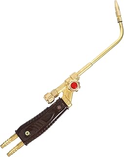 Adjustable Flame Self Ignition Propane Turbo Torch Head for Welding Brazing Plumbing Hvac with High-temperature Concentrated Flame and Tilt Valve