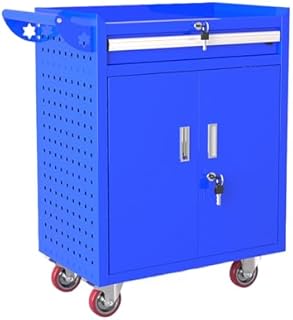 660LBS Heavy-Duty Rolling Tool Chest with Lock, Removable Cabinet & Drawers, Mobile Storage Toolbox for Garage & Workshop Mechanics (Yellow)