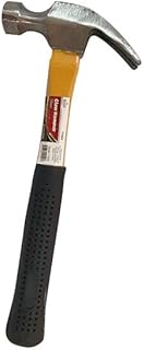 16 oz Claw Hammer with Fiberglass Handle – Durable Steel Head, Non-Slip Grip for Home Improvement and Construction