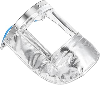 SAFIGLE Heat-Resistant Welder Mask with Aluminum Foil Shield, Full Face Welding Protective Hood for Industrial Safety, Universal Fire Work Head Cover for Adults