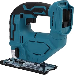 Diydeg Cordless Jig Saw, 0-45 Bevel Cuts Variable Speed 4 Orbital Settings for Straight Curve Circle Cutting, 21V Electric Jigsaw Tool with LED Light for Wood Cutting (Bare Device No Battery No