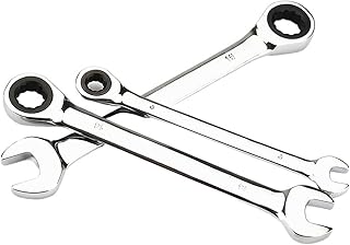 1pcs chrome vanadium ring gear ratchet wrench reversible 6-8-10-12-13-14-17-18-19-21-22-24-30-32mm ratchet combination spanner set(7mm)