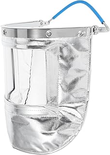 High-temperature Resistant Full Facial Aluminum Foil Welding Shield for Welders Industrial Safety Protective Face Mask Headgear for Grinding and Cutting