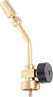Brass Gas Welding Torch Cooling Flame Head Portable Propane Torch Heating Accessory for Household Soldering and Welding Tasks