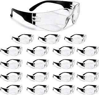 20PCS Anti-Fog Clear Safety Glasses,ANSI Z87.1 Standard Protective Glasses,Scratch Impact Resistant