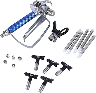 Airless Spray Set Paint Sprayer with Nozzle Guard 5 Tips and 5 Paint Filter Fence Painting Equipment