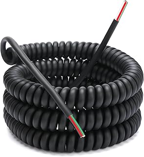 Heavy Duty 18AWG Spring Spirals Extension Cord 4-Core Telescopic Wire Shrinkable Design for Power Supply Shrinkable Cable Power Extension Cord