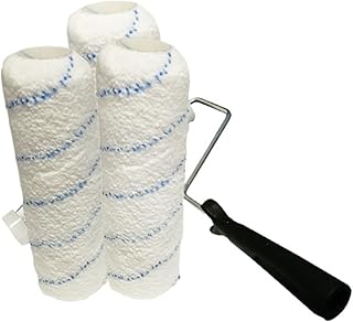 4PCS/Set 9inch Paint Roller Brush Kit for Wall Decoration Microfiber Fabric Nap 6mm/9mm/18mm Cover Frame(Nap 18mm)