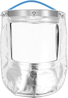 Healifty Aluminum Foil Heat Resistant Full Facial Shield Protective Welder Face Mask for Welding Gear and Industrial Safety at Welder Workplaces