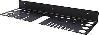 FTVOGUE Wall Mount Tool Storage Rack, Heavy Duty Iron Tool Organizer with Powder Coated Finish for Screwdrivers Wrenches Pliers in Workshop Garage