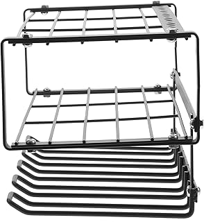 DOITOOL Heavy Duty Drill Holder Wall Mount Tool Organizer Metal Storage Rack with Screwdriver and Wrench Slots for Garage Workshop Tool Storage