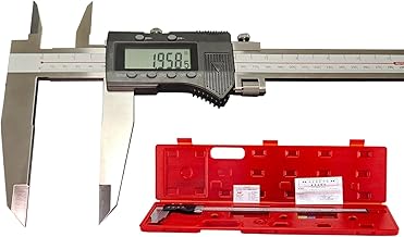Calipers Micrometer Heavy Duty Digital 0-12"/300mm Large Range Stainless Steel Electronic Measuring Tool High Precision Inside and Outside Measurements Resolution Industrial Use