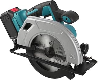 Reciprocating Saw, Brushless Electric Circular Saw 7 Inch Cordless High Power Board Cutting Machine Woodworking Tools Fit / 18V Battery(With2battery)