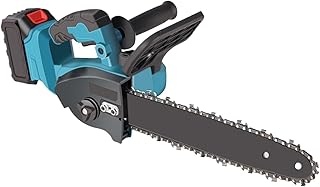 Reciprocating Saw, 12" Cordless Chainsaw Handheld Garden Electric Chain Saw For Tree Branch Wood Cutting
