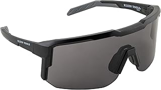 KLEIN TOOLS 03001 Blade Safety Glasses Shaded/Gray Lens, ANSI Z87.1+ Impact-Rated, Anti-Fog and Scratch-Resistant, 99.9% UV Protection, Optical Class-1 Clarity Lens
