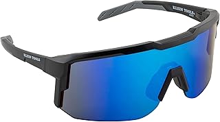 KLEIN TOOLS 03002 Polarized Blade Safety Glasses Blue Lens, ANSI Z87.1+ Impact-Rated, Anti-Fog and Scratch-Resistant, 99.9% UV Protection, Optical Class-1 Clarity Lens