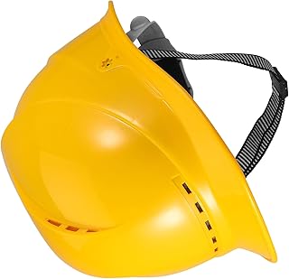 Didiseaon Heavy-Duty Abs Safety Helmet with Ventilation for Outdoor Construction Work, Yellow Hard Hat for Men, Bump Cap and Protective Headgear for Electrical and Building Sites