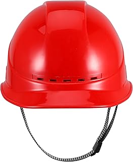 Safety Hard Hat for Men Outdoor Construction Cap with Ventilation Thickened Abs Material Red Protective Helmet for Electric and Building Sites