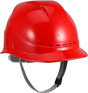 COHEALI Vented Hard Hat Construction Helmet Red Abs Safety Hard Hats for Outdoor Work with Suspension Protective Cap for Men Building Sites