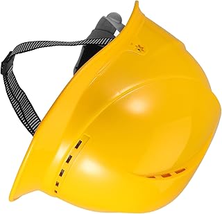 Operitacx Safety Hard Hat Construction Helmet with Thickened Abs Shell Yellow Ventilated Outdoor Working Cap for Men Industrial Site Use