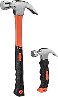 The 2 Piece Hammer Set Includes A 8-ounce Mini Stubby Claw And A 16-ounce Fiberglass General-purpose