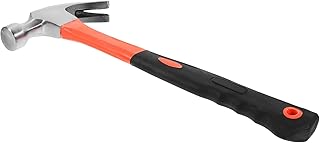 Zerodeko Claw Hammer 0.5kg with Non-slip Fiberglass Handle Universal Fixing Nailing Hammer for Carpentry and Home Repair Tools