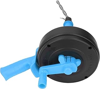 Pssopp Manganese Steel Drain Snake, 25FT High Hardness Plumbing Auger for Pipe Unclogging in Toilets, Kitchens, and Bathtubs (10m)