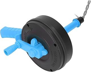 Pssopp Manganese Steel Drain Snake, 25FT High Hardness Plumbing Auger for Pipe Unclogging in Toilets, Kitchens, and Bathtubs (5m / 16.4ft)