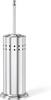 DOWRY Anti-Hand Off Toilet Plunger with Holder for Bathroom,Powerful Efficient Force Suction Cup,Heavy Duty, Deep Cleaning Chrome