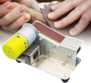 Belt Sanders for Wood, Table Bench Grinder Sanding Machine, 7 Adjustable Speed,for Woodworking Metal Knife Making