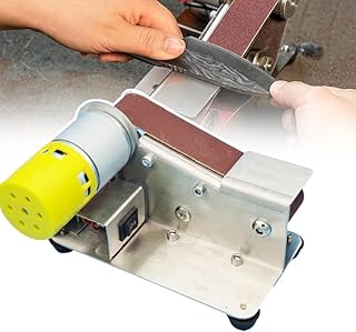 Electric Bench Belt Sander, Belt Sander,15°Slope Angle, 7-Speed Adjustment, for Woodworking