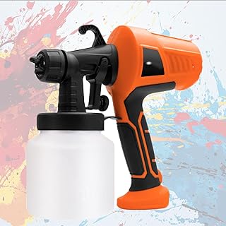 500W Handheld Paint Sprayers,Electric Spray Painting Gun,Anti-Touch Design Switch,Manual Baking Sandblasting Machine,Paint Sprayer Cake Decorating Kit (B)