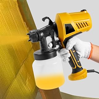 500W Electric Spray Painting Gun,Handheld Baking Sandblasting Machine,DIY Car Airbrush Coloring Spray Gun,Anti-Touch Design Switch,for Cabinet Garden (A)