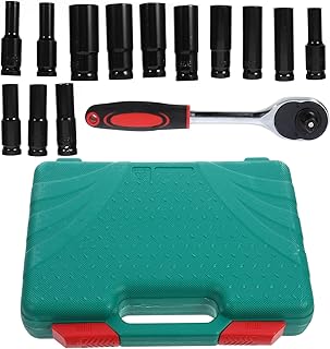 Vaguelly Impact Socket Set Electric Screwdriver Bit Set 14pcs Hex Socket Extension Power Tool Accessories for Repair and Maintenance