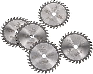 5pcs 85mm Carbide-Tipped Circular Saw Blades 30t Wood Cutting Blades for Framing Saw Ripping and Cross Cutting Woodworking Tool Set