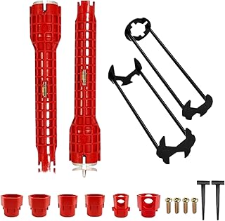 Multifunction Faucet Wrench – Installation and Repair Tool, Plumbing Adjustable Wrench Kit, Basin Sink Shower Bathtub Pipe Fitting Accessory, Portable Hand Tool | Sturdy Construction Ideal