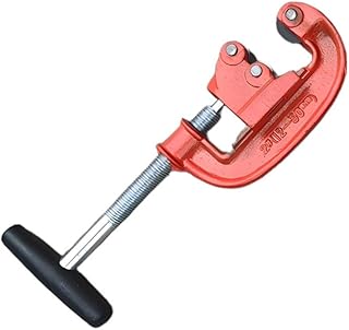 Professional Heavy Duty Pipe Cutter Tool 25-80mm 1-3 Inch Metal Tube Cutter for Galvanized Iron Copper Pipe Plumbing Tool (12-50mm Red-S)