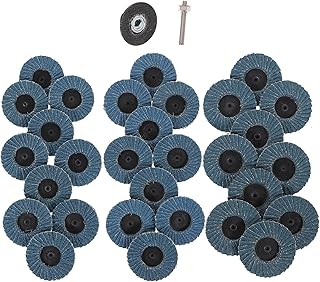 31pcs Flap Disc Abrasive Sanding Wheels Set with Backer Pad for Angle Grinder Grinding and Polishing in Metalworking and Surface Preparation