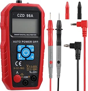 Gadpiparty Digital Multimeter Voltage Current Meter Large Screen Auto Ranging Multifunction Portable Electrical Tester for Home Use