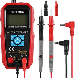 Operitacx Digital Multimeter Large Screen Voltage Meter Current Meter Auto Ranging Portable Smart Tester for Home Electrical Testing Without Battery