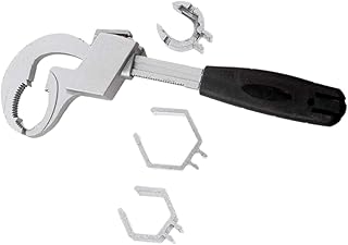Adjustable Basin Wrench Plumbing Tool Double-ended Small Plumber Wrench for Tight Spaces Bathroom Kitchen Sink Repair