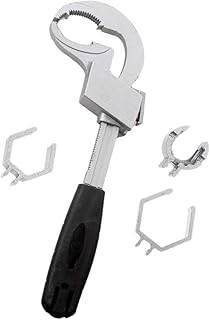 Multifunctional Adjustable Wrench Plumbing Repair Tool Double-ended Faucet Wrench for Undermount Sink Tight Spaces Kitchen and Bathroom Maintenance